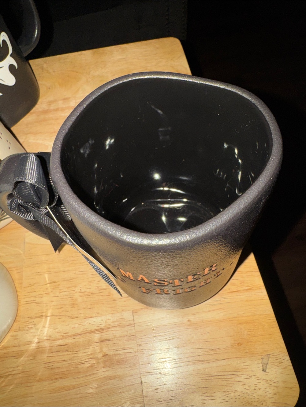 Nightmare Before Christmas Black Halloween Smiley Jack-O'-Lantern Ceramic Mug - Picture 3 of 4